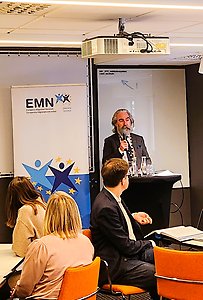 Hugo Rickberg från EMN Sverige. Foto: Adelina Dankova.